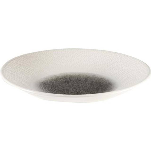 Churchill Isla Centre Print Deep Coupe Plates Quartz Black 255mm (Pack of 12)