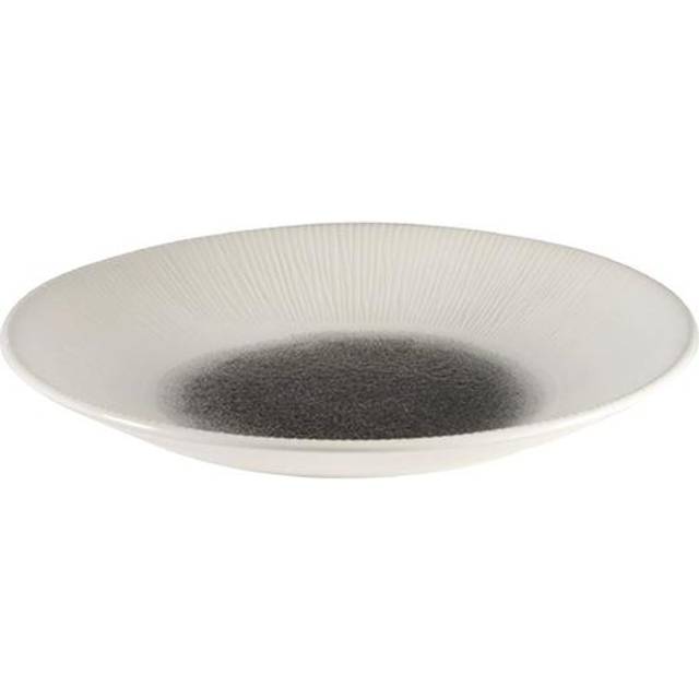 Churchill Bamboo Centre Print Deep Coupe Plates Quartz Black 281mm (Pack of 12)