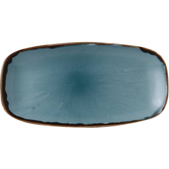 Dudson Harvest Oblong Chefs Plates Blue 298 x 153mm (Pack of 12)