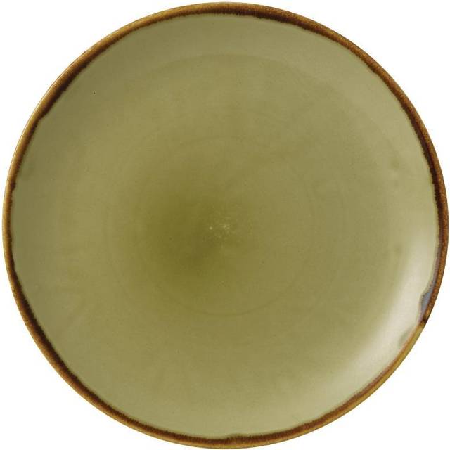 Dudson Harvest Evolve Coupe Plates Green 260mm (Pack of 12)
