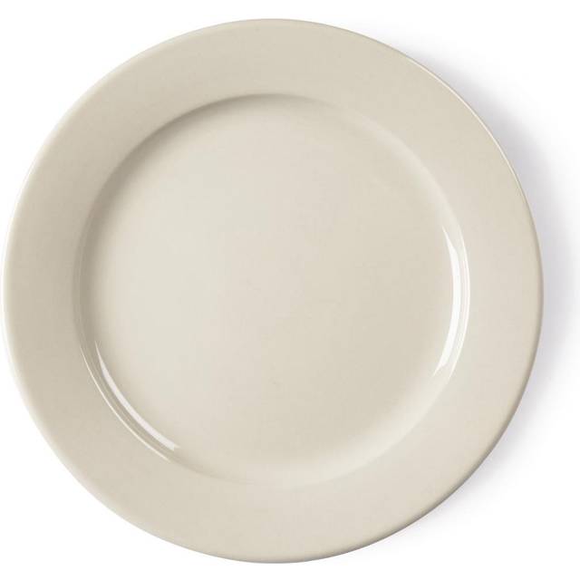 Olympia Ivory Wide Rimmed Plates 250mm (Pack of 12)