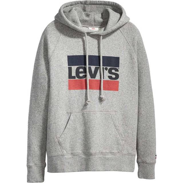 Levi's dam Tröja Graphic Standard Hoodie sportkläder, Sportkläder 2.2 Starstruck Heather Grey, M