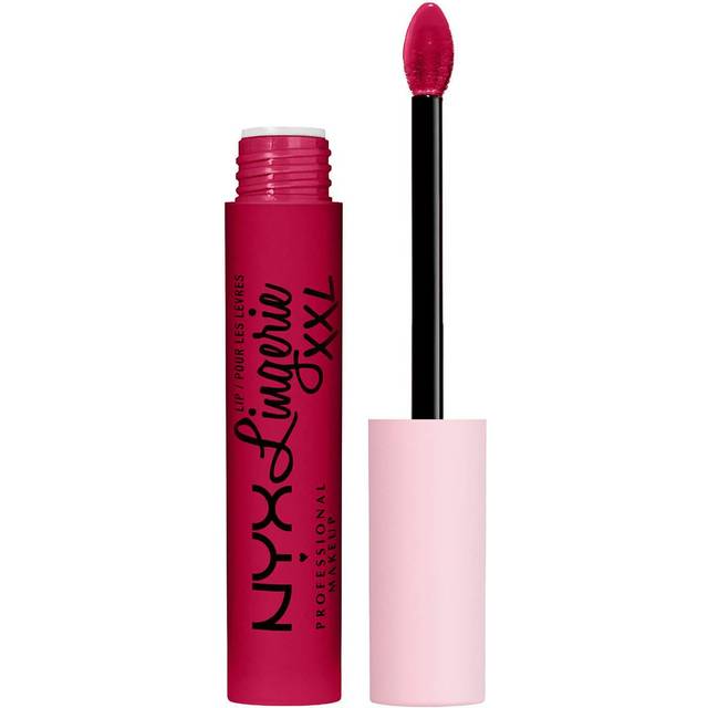 NYX Professional Makeup, läppstift med en matt finish, framhäver läpparnas form och får dem att verka fylligare, Lip Lingerie XXL, nyans: Stamina, 4 ml