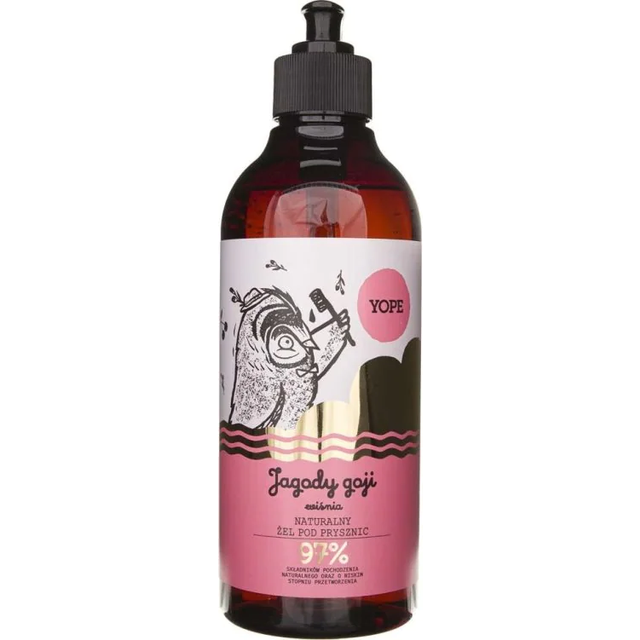 Yope Natural Shower Gel Goji Berries & Cherry 400ml