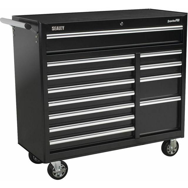 Sealey - AP41120B Superline pro® Heavy-Duty Rollcab 12 Drawer - Black