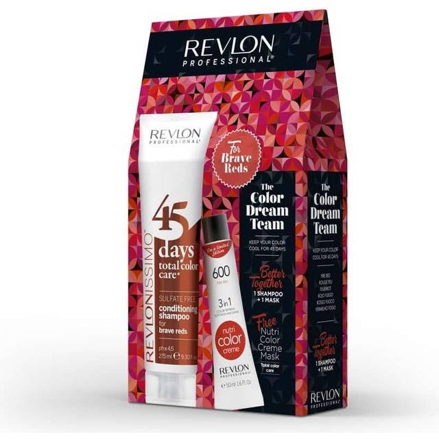 Revlon Color Dream Team Shampoo Brave Reds 45 Days 275ml + Nutri Color Creams The Brave Reds 600 Fire Red 50ml (50 ml)