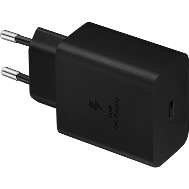 Samsung 45W PD USB-C reseladdare med USB-C-kabel - Svart