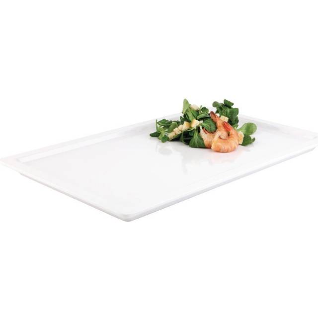 APS Apart Melamine Rectangular Buffet Tray White GN 1/1