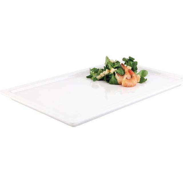 APS Apart Melamine Rectangular Buffet Tray White GN 1/2