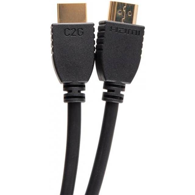 C2G 12ft (3.6m) Ultra High Speed HDMI® Cable with Ethernet - 8K 60Hz - Ultra High Speed - HDMI-kabel med Ethernet - HDMI hane till HDMI hane - 3.6 m - svart - 8K60 Hz (7680 x 4320) stöd