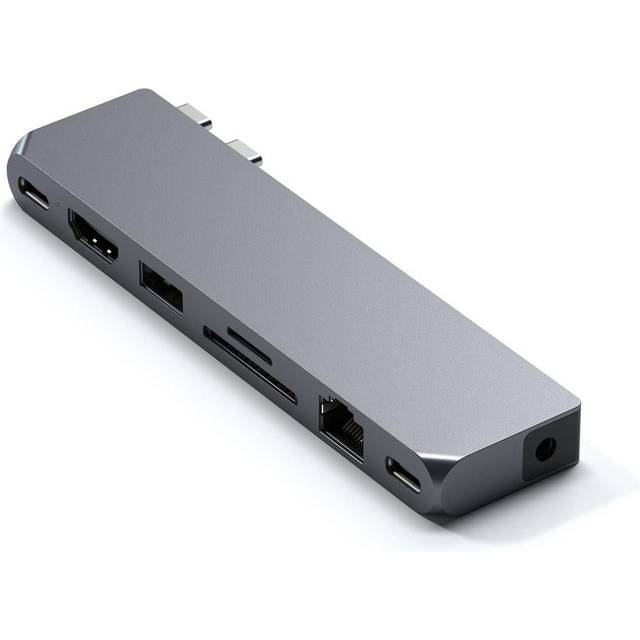 Satechi Pro Hub Max - Dockingstation - USB-C x 2 - HDMI, USB4 - 1GbE