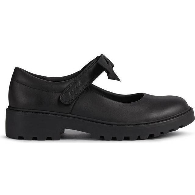 GEOX J CASEY GIRL Kids Leather Ballerina Black - UK 11 / EUR 29