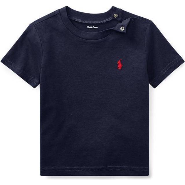 Ralph Lauren Baby Cotton Short Sleeve T-Shirt, Cruize Navy