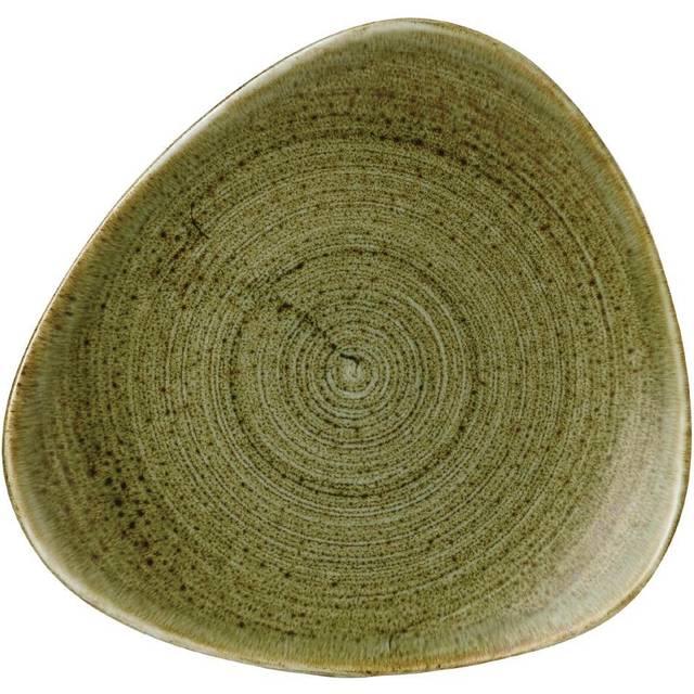 Churchill Stonecast Plume Olive Lotus Plate - 9"- you get 12