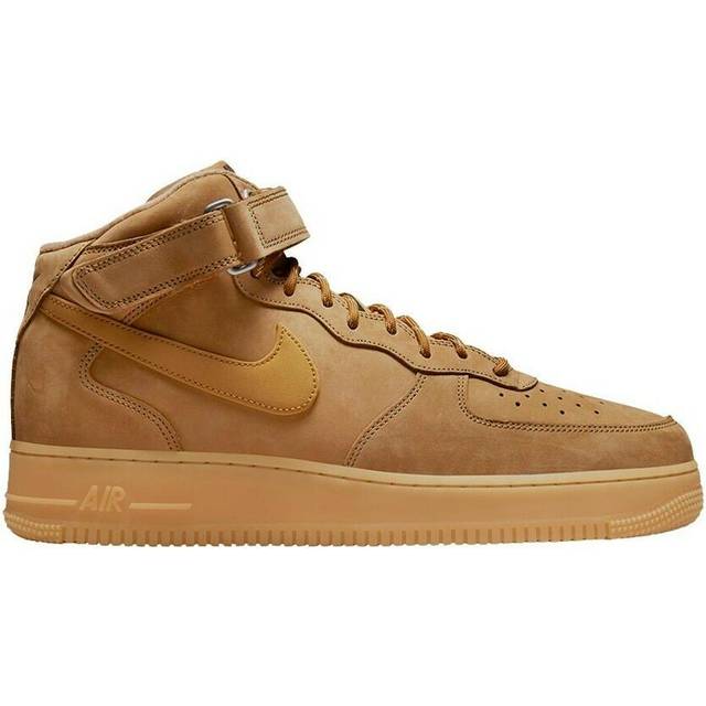 Nike air force 1 mid 07 mens fashion trainers in wheat - 6 uk - 40 eu