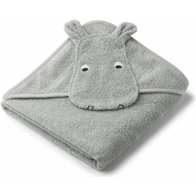Liewood Albert badcape Hippo dove blue 6965 - Blå