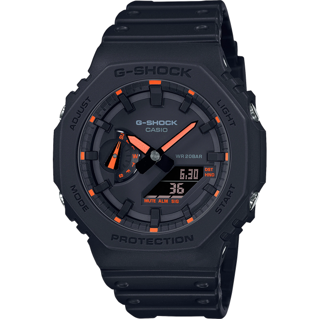 Refurbished Casio G-Shock Analog Digital Black Dial Quartz GA-2100-1A4 200M Men&#39;s Watch