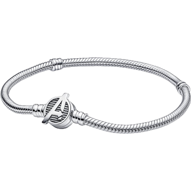 Pandora Marvel Avengers Logo Snake Chain Bracelet - 19cm - Silver