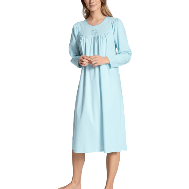 Calida Soft Cotton Nightshirt 33000 - Lightblue - Small * Kampanj *
