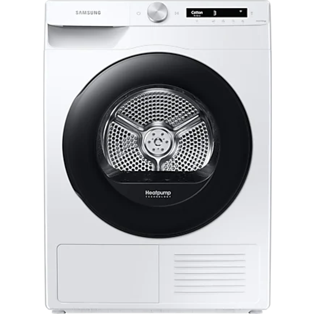 SAMSUNG Series 5 AI Energy DV90T5240AW/S1 WiFi-enabled 9 kg Heat Pump Tumble Dryer - White, White