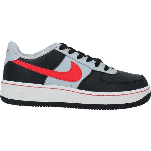 Nike NBA x Air Force 1 07 LV8 EMB GS 75th Anniversary - Trail Blazers Kids Sneakers Black Grey-Fog Sail DJ9993-001 36