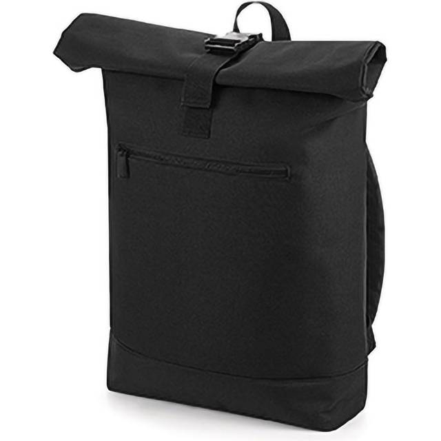 (One Size, Black) Bagbase Roll-Top Backpack / Rucksack / Bag (12 Litres)