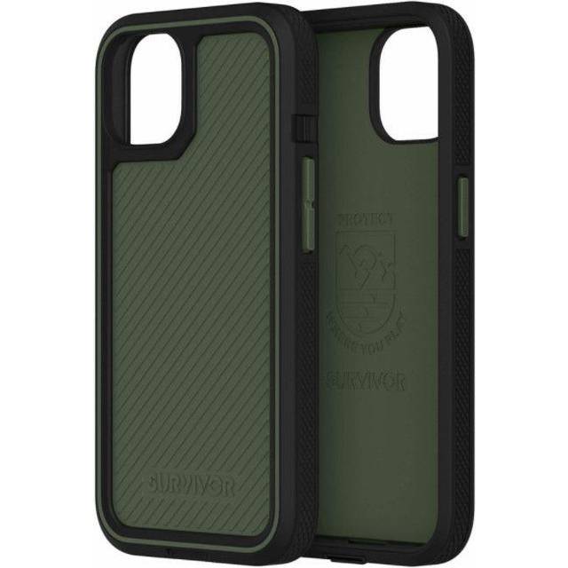 (Green, iPhone 13 Pro) Griffin Survivor Earth All-Terrain Case for iPhone 13 series - Blue or Green