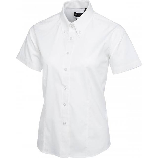 Uneek Ladies Pinpoint Oxford Half Sleeve Shirt UC704 White 12 Colour: