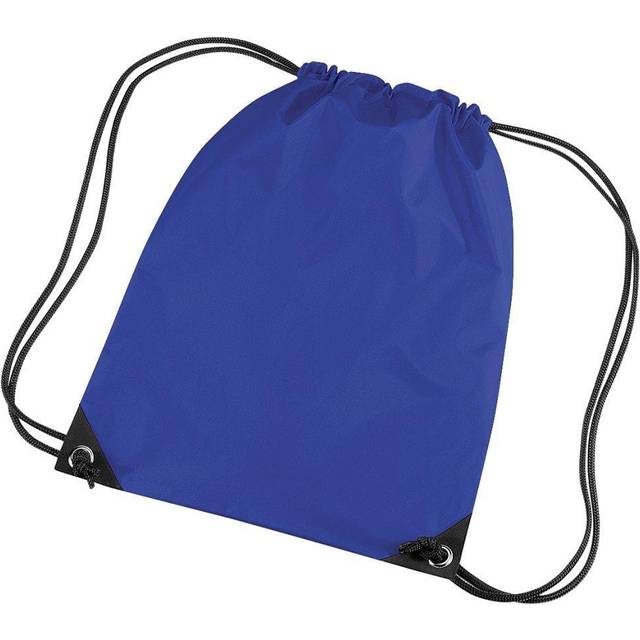 (One Size, Bright Royal) Bagbase Premium Gymsac Water Resistant Bag (11 Litres) (Pack of 2)