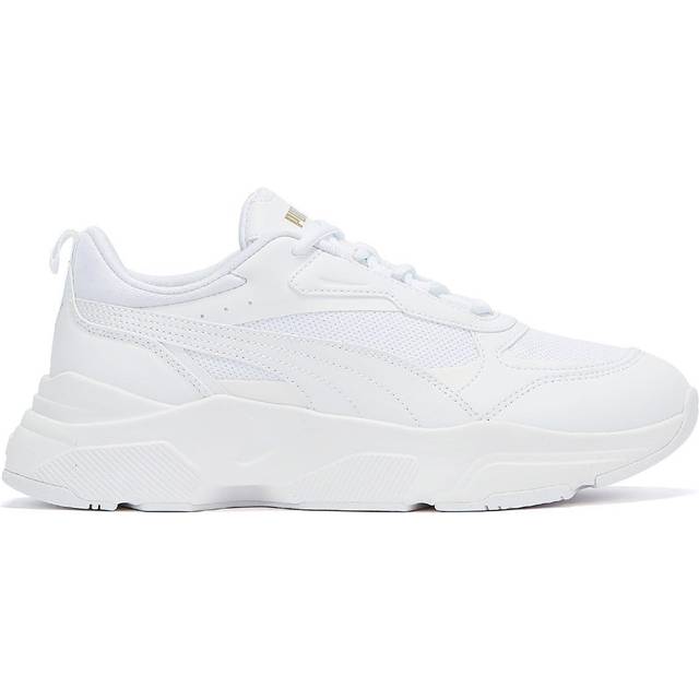 PUMA Cassia Sneaker för kvinnor, Vit Puma lag, guld, 38.5 EU