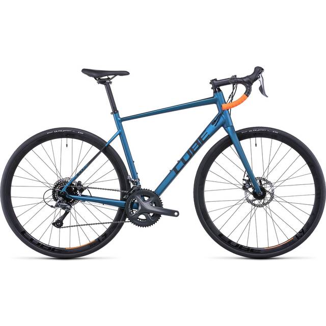 Cube Attain Road Bike 2022 atlanticblue/orange - Blue