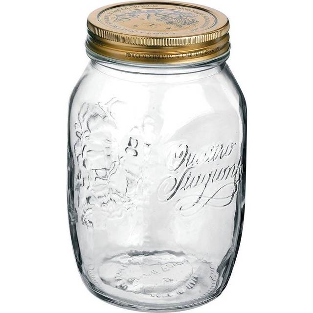 1L Quattro Stagioni Glass Storage Jar