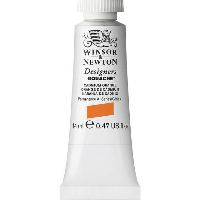 Winsor & Newton Designer's Gouache  14 ml (0.47oz) tube  Cadmium Orange