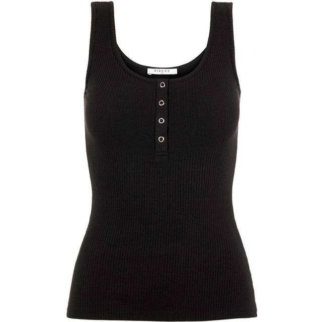 Pieces dame top PCKITTE - Black