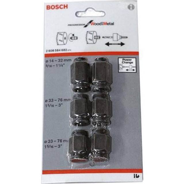 Bosch Accessories Bosch Professional 6 st. Övergångsadapterset för Hålsågar (2 Adaptrar Ø 14-30 mm, 4 Adaptrar Ø 32-210 mm, Tillbehör Hålsåg)