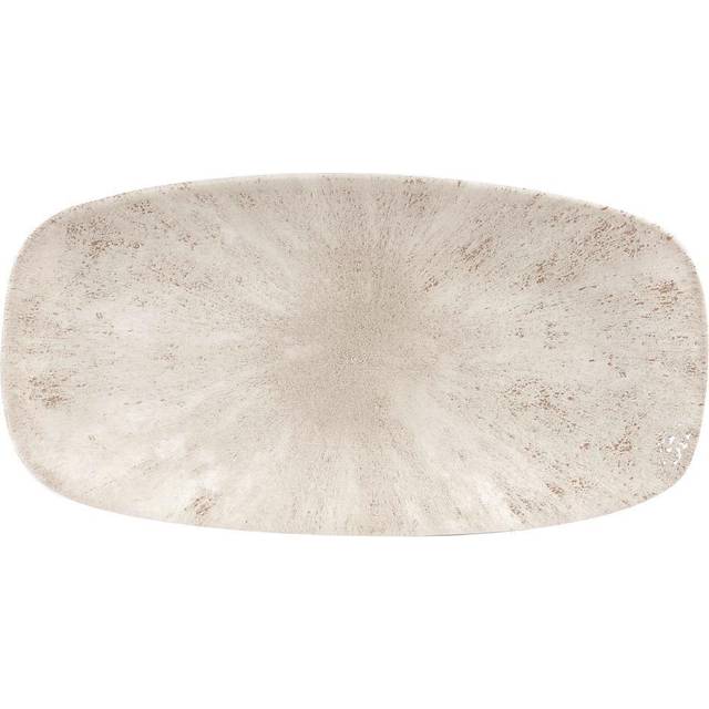 Churchill Stone Agate Grey Chefs Oblong Plate - 11 3/4 x 6"- you get 12