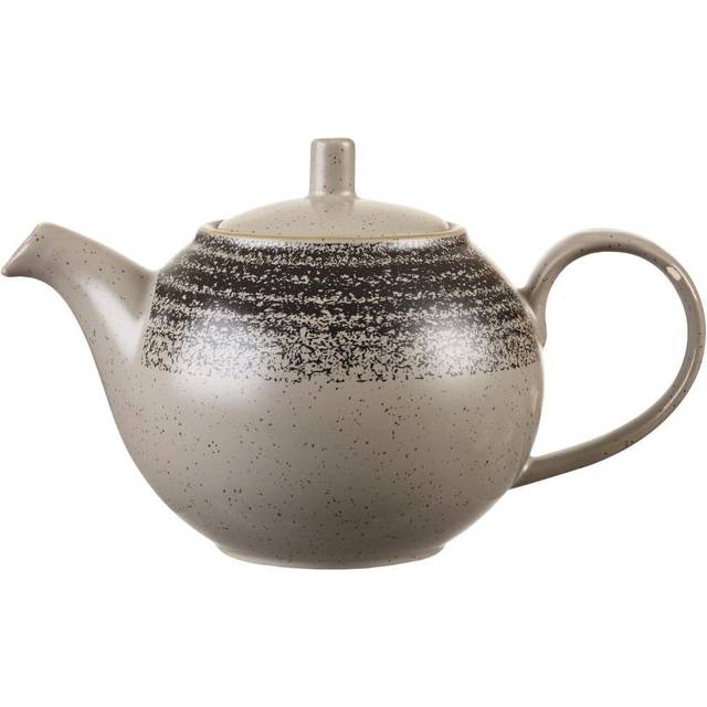 Churchill Studio Prints Charcoal Black Beverage Pot 15oz- you get 4 - Charcoal/Black