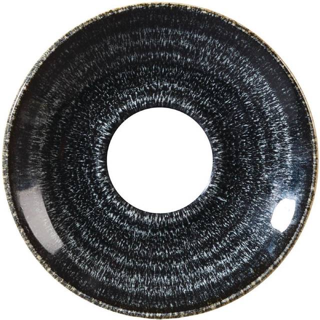 Churchill Studio Prints Homespun Stone Grey Espresso Saucer 118mm