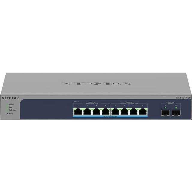 NETGEAR MS510TXUP 8-Port Smart Managed Rackmount 2.5/10GbE PoE++ Switch
