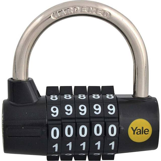 Yale Locks YALY16048 Steel 5 Dial Combination Padlock 48 mm