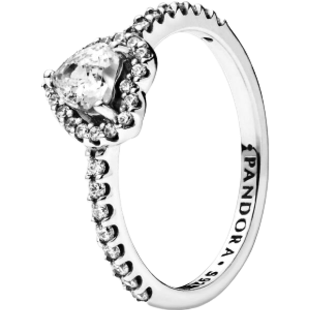 Pandora  Rings Embossed Heart Ring 198421C01