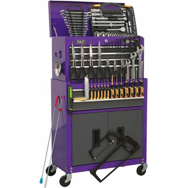 Sealey AP2200COMBOCP Topchest & Rollcab Combi 6 Drawer - Purple/Gr...