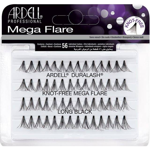 Ardell Mega Flare Individual False Eyelashes - Knot Free - Long Black