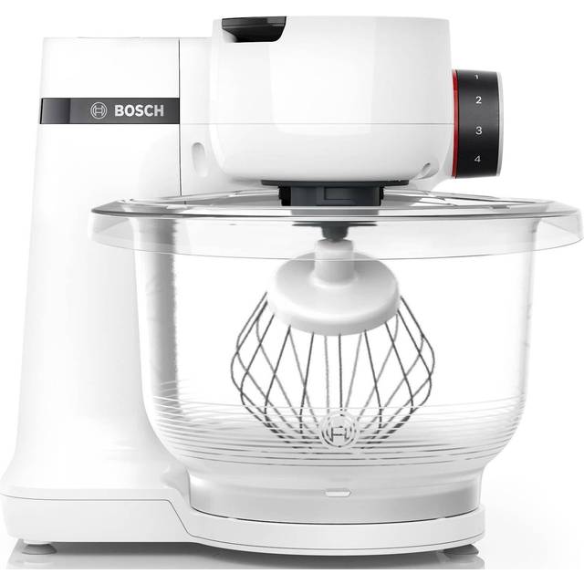Bosch Serie 2 MUMS2TW00, 3,8 l, Vit, Rotations-, Knådning, Mixning, Omrörning, 2 kg, 1,1 m