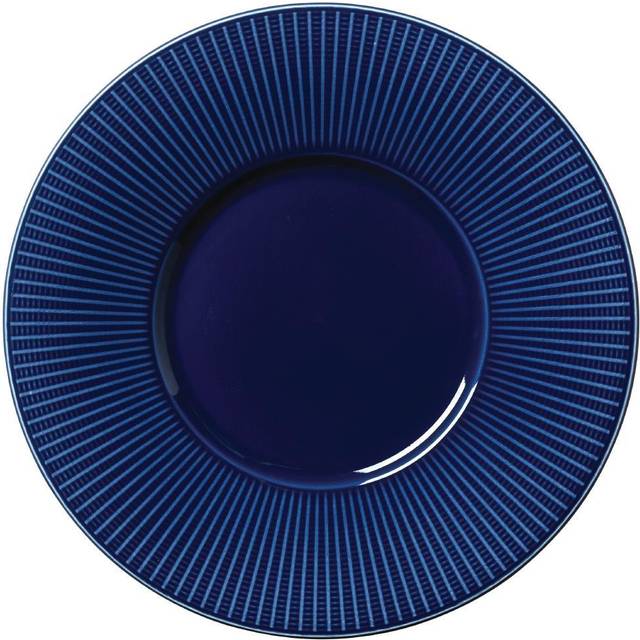 Steelite Willow Azure Gourmet Plates Medium Well Blue 285mm (Pack of 6)