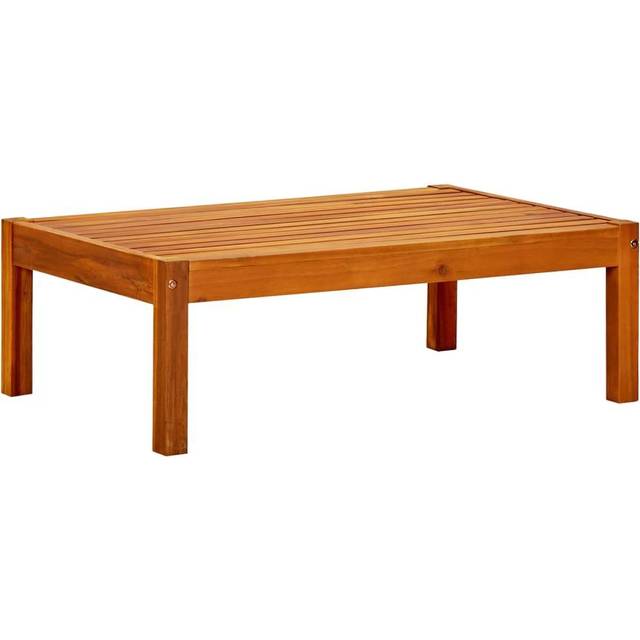 vidaXL Rectangular Teak Coffee Table