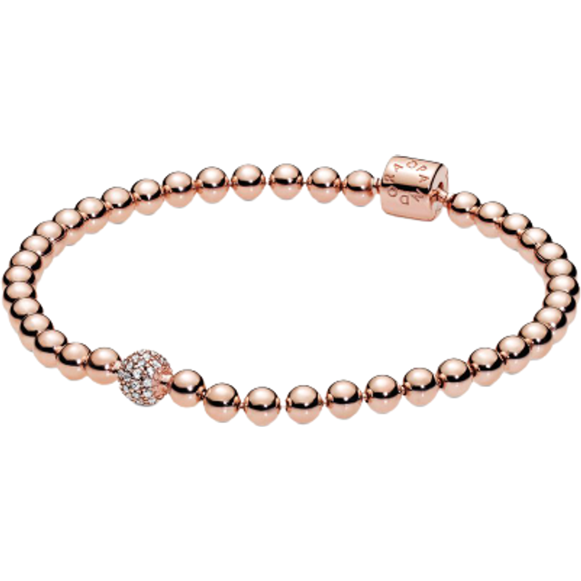 Pandora Rose Beads &amp; Pave Bracelet, 21cm
