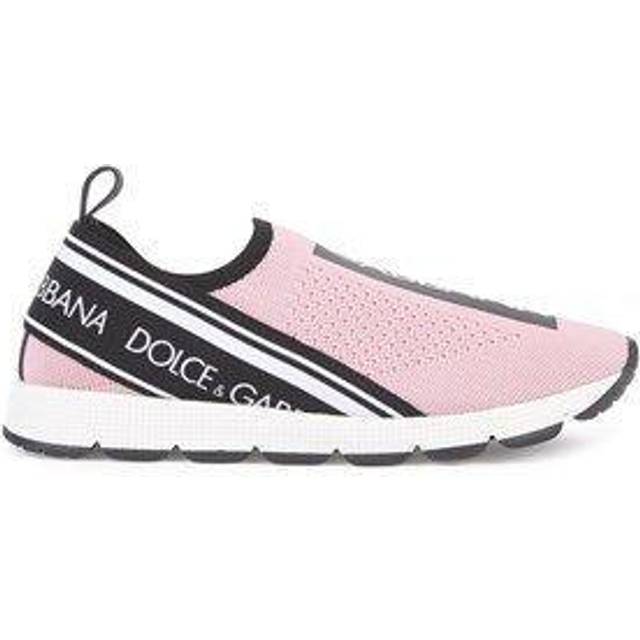 Dolce & Gabbana Sorrento Slip-on Sneakers With Logo Tape - Woman Shoes (24-38) Pink 27