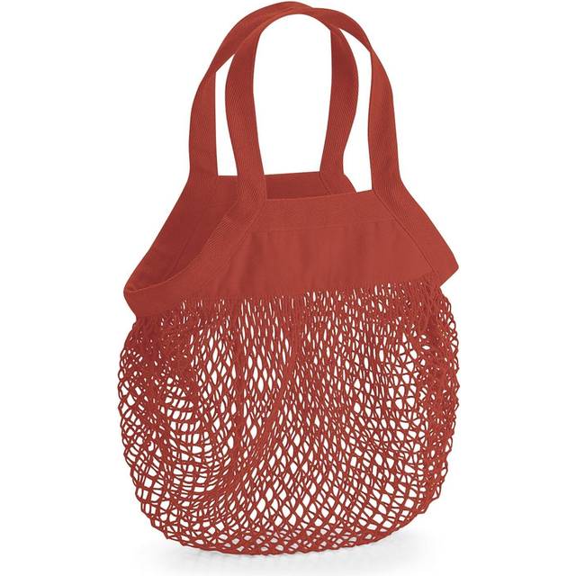 (One Size, Rusty Orange) Westford Mill Mini Mesh Tote Bag