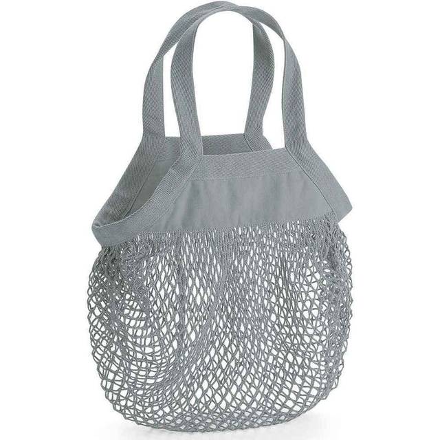 (One Size, Grey) Westford Mill Mini Mesh Tote Bag